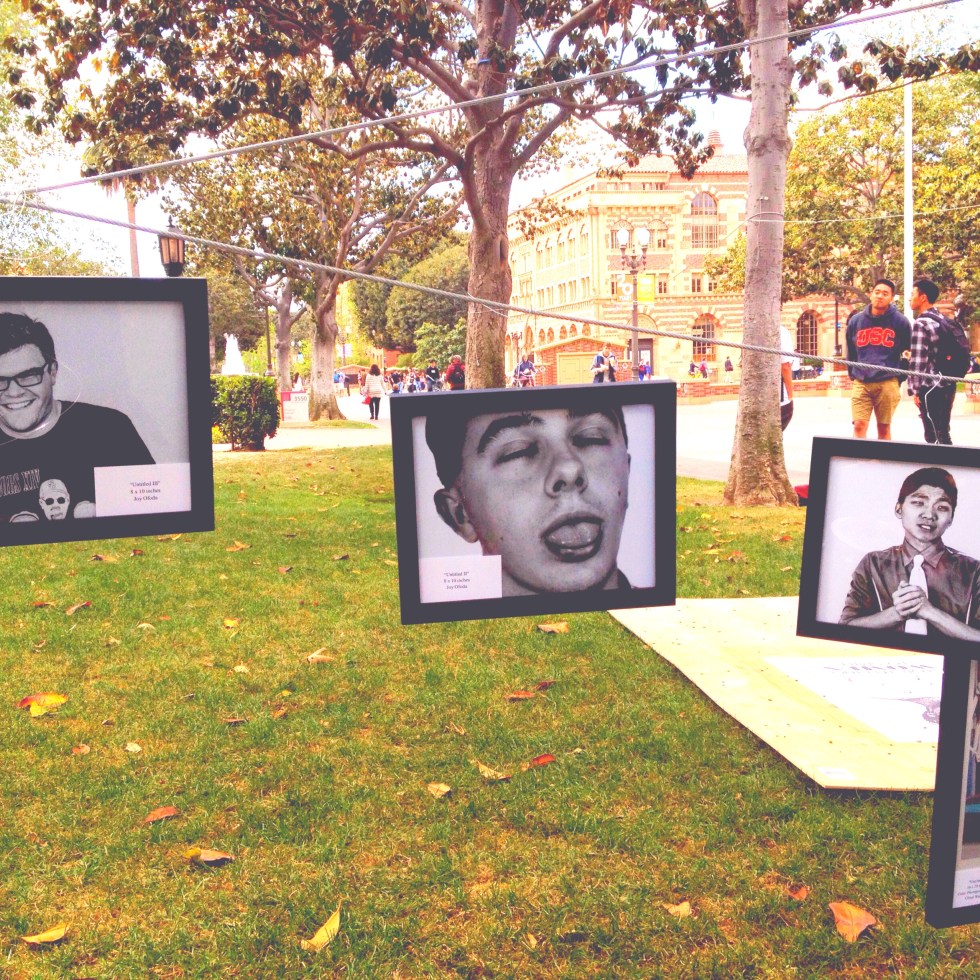 Better In Black and White on display in Alumni Park at the University of Southern California from April 6th-9th, 2015